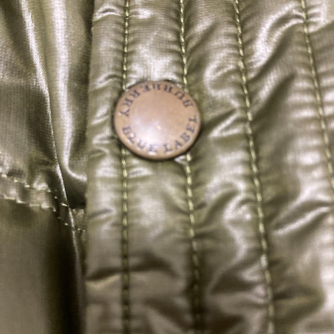 【美品】バーバリーブルーレーベル ダウンジャケット ノバチェック ショート丈