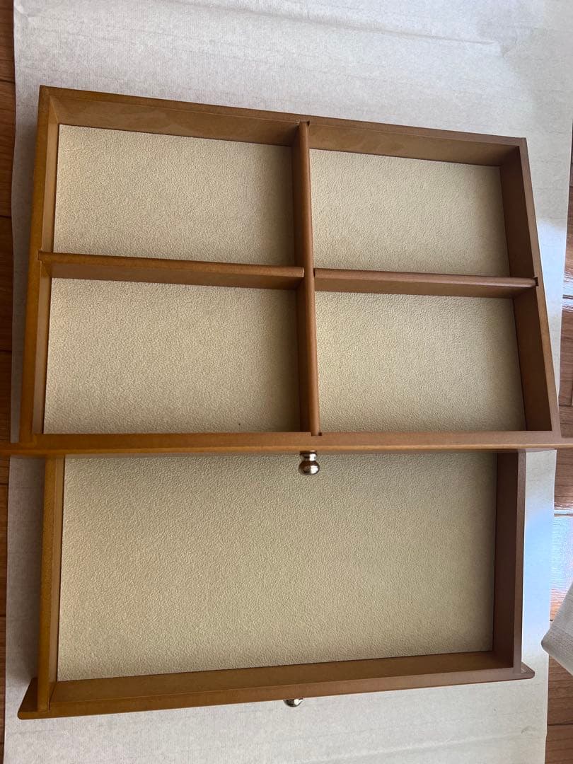 【値下げしました！】木製収納ジュエリーボックス　ミラー付き アクセサリーボックス