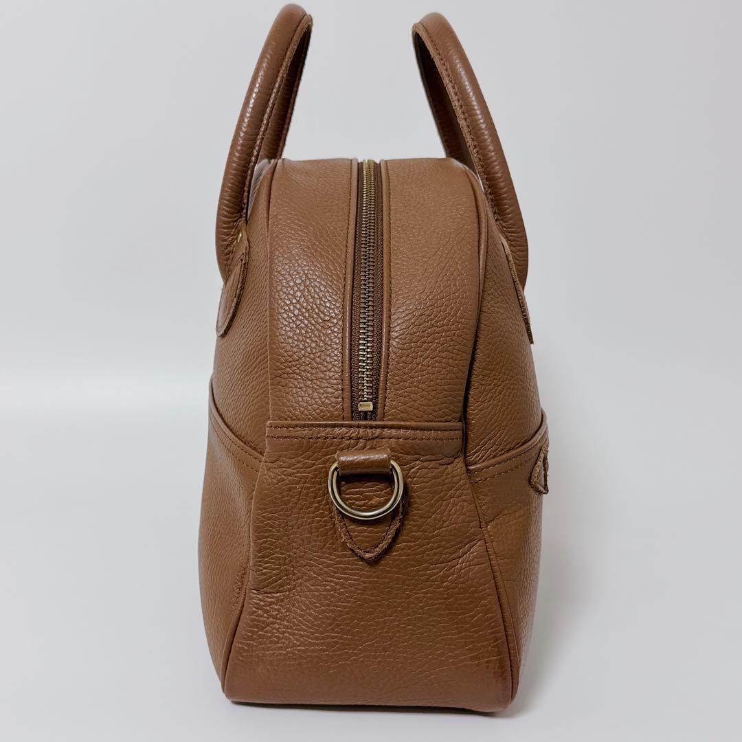 【24時間以内発送】ヤングアンドオルセン　キャメル　ボストンバッグ　ショルダー