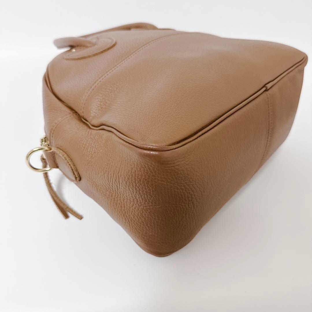 【24時間以内発送】ヤングアンドオルセン　キャメル　ボストンバッグ　ショルダー