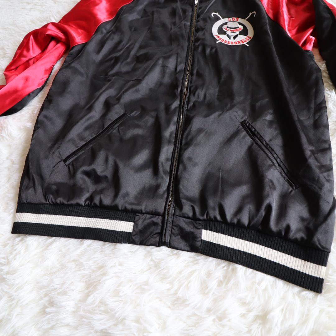 レア✨　大きいサイズ✨　スカジャン　刺繍　新日本プロレス　リバーシブル　内藤哲也