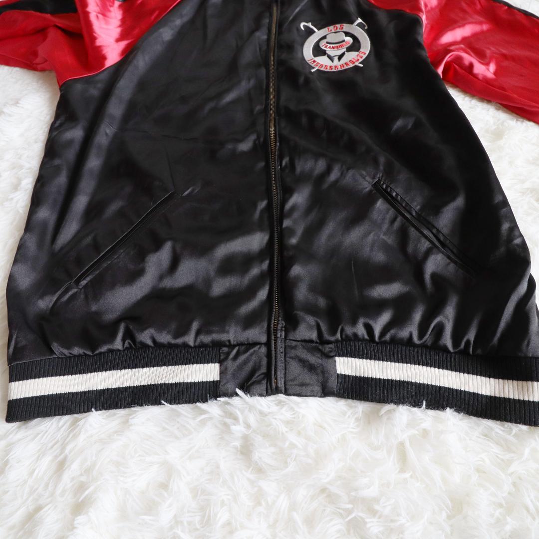 レア✨　大きいサイズ✨　スカジャン　刺繍　新日本プロレス　リバーシブル　内藤哲也