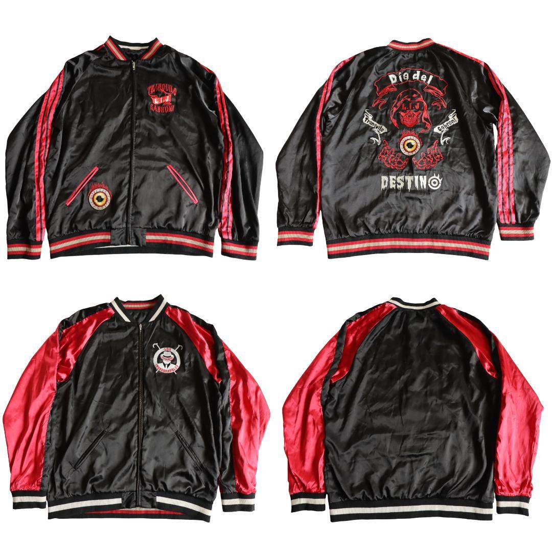 レア✨　大きいサイズ✨　スカジャン　刺繍　新日本プロレス　リバーシブル　内藤哲也