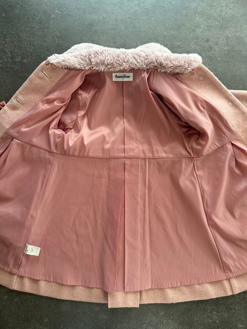 【季節先取り限定値下げ】ファミリア　familiar コート　ピンク　110