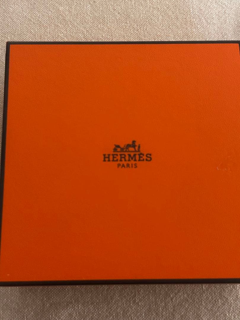 HERMES 長方形時計 ブラウンレザー