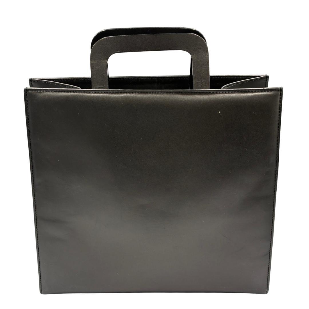 GUCCI グッチ レザートートバッグ ブラック A4収納可