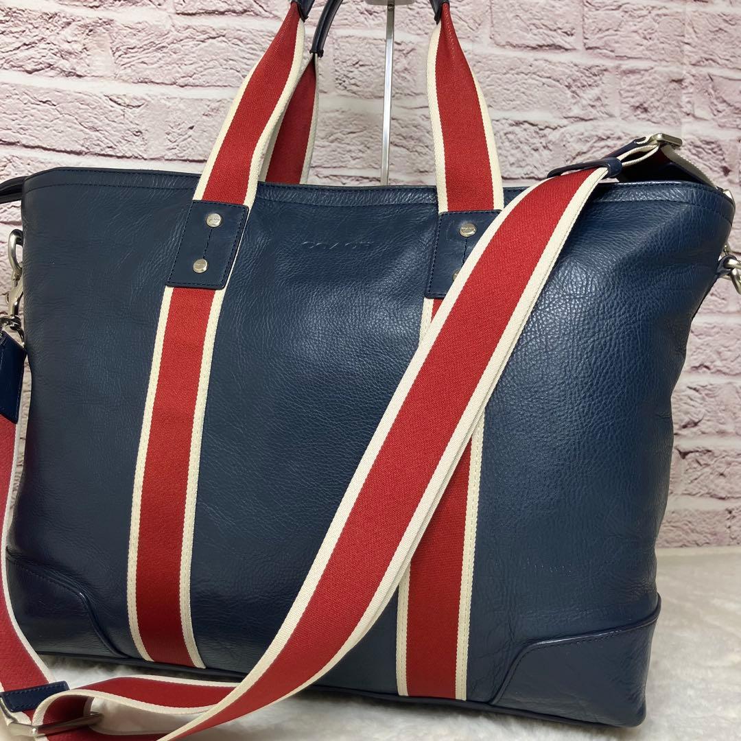 コーチ✨ヘリテージ レザー ユーティリティー A4 2way ビジネスバッグ