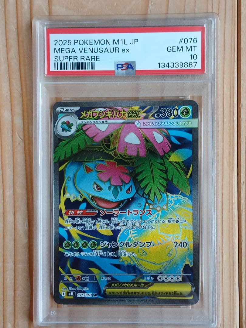 PSA10 3連番 メガフシギバナex SAR フシギソウ フシギダネ