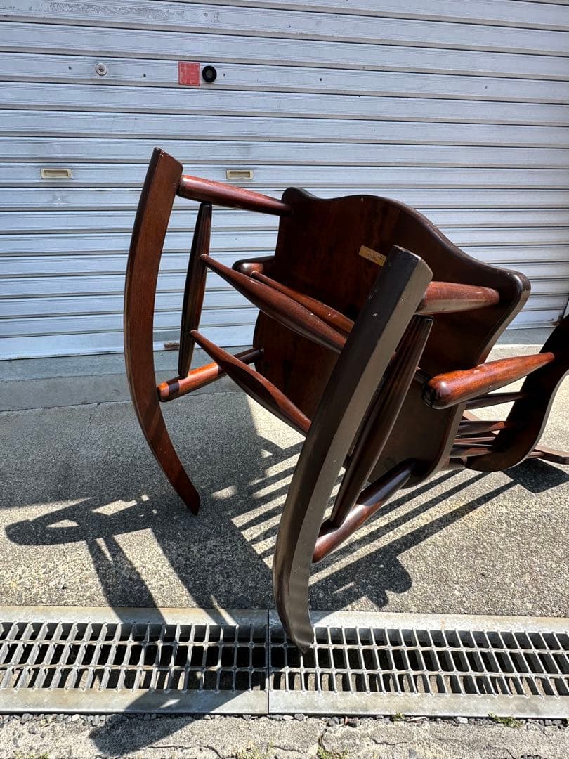 松本民芸家具　Ｊ型ロッキングチェア　肘掛け椅子　イス　定価242,000円