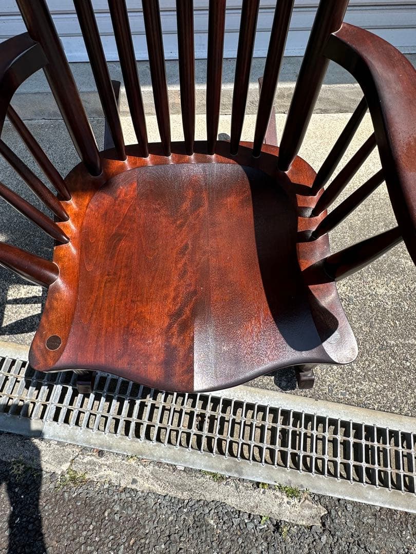 松本民芸家具　Ｊ型ロッキングチェア　肘掛け椅子　イス　定価242,000円