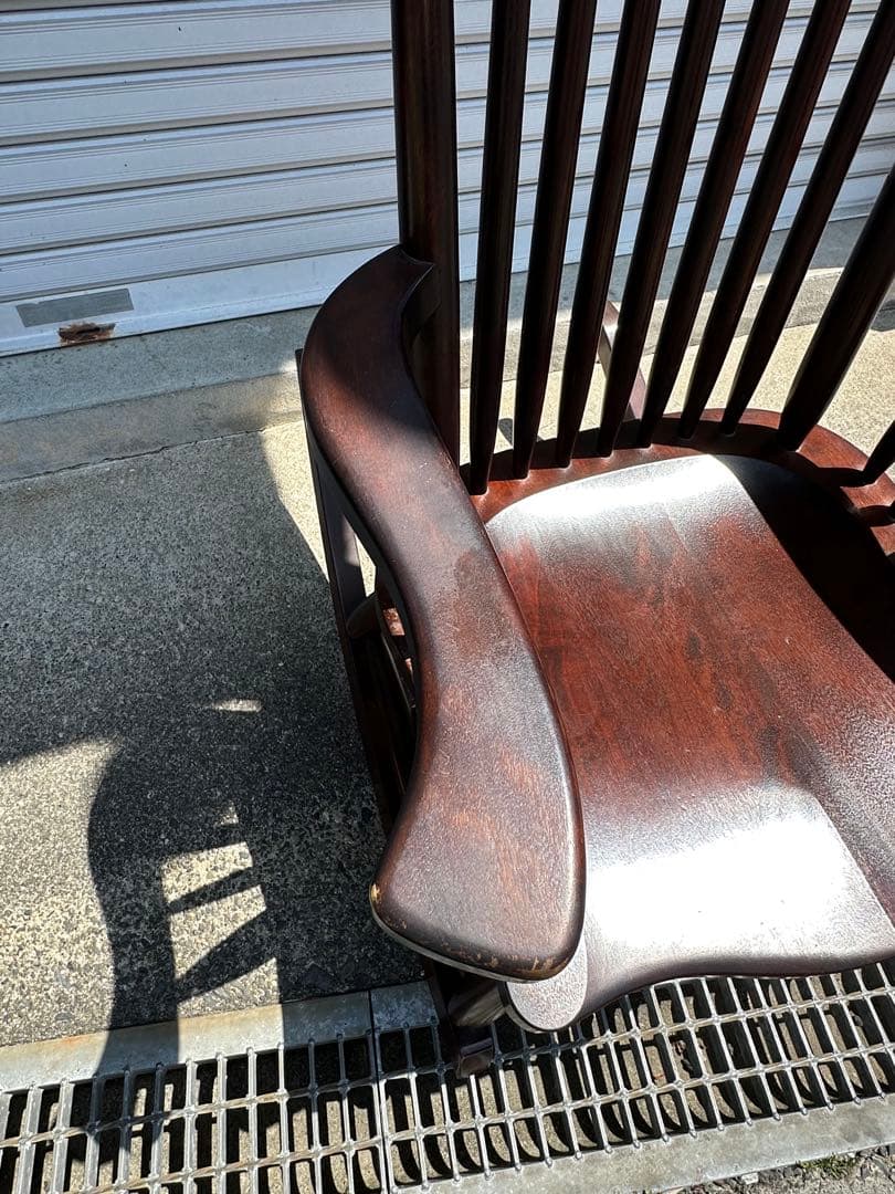 松本民芸家具　Ｊ型ロッキングチェア　肘掛け椅子　イス　定価242,000円