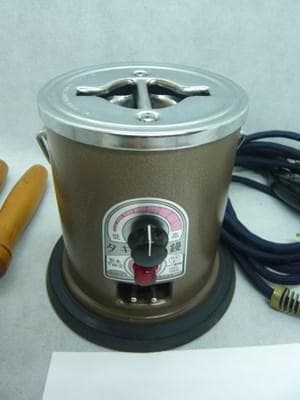 保管美品　タキイ和裁電化鏝　ランプ付　和裁こて　和裁コテ　鏝2本付き