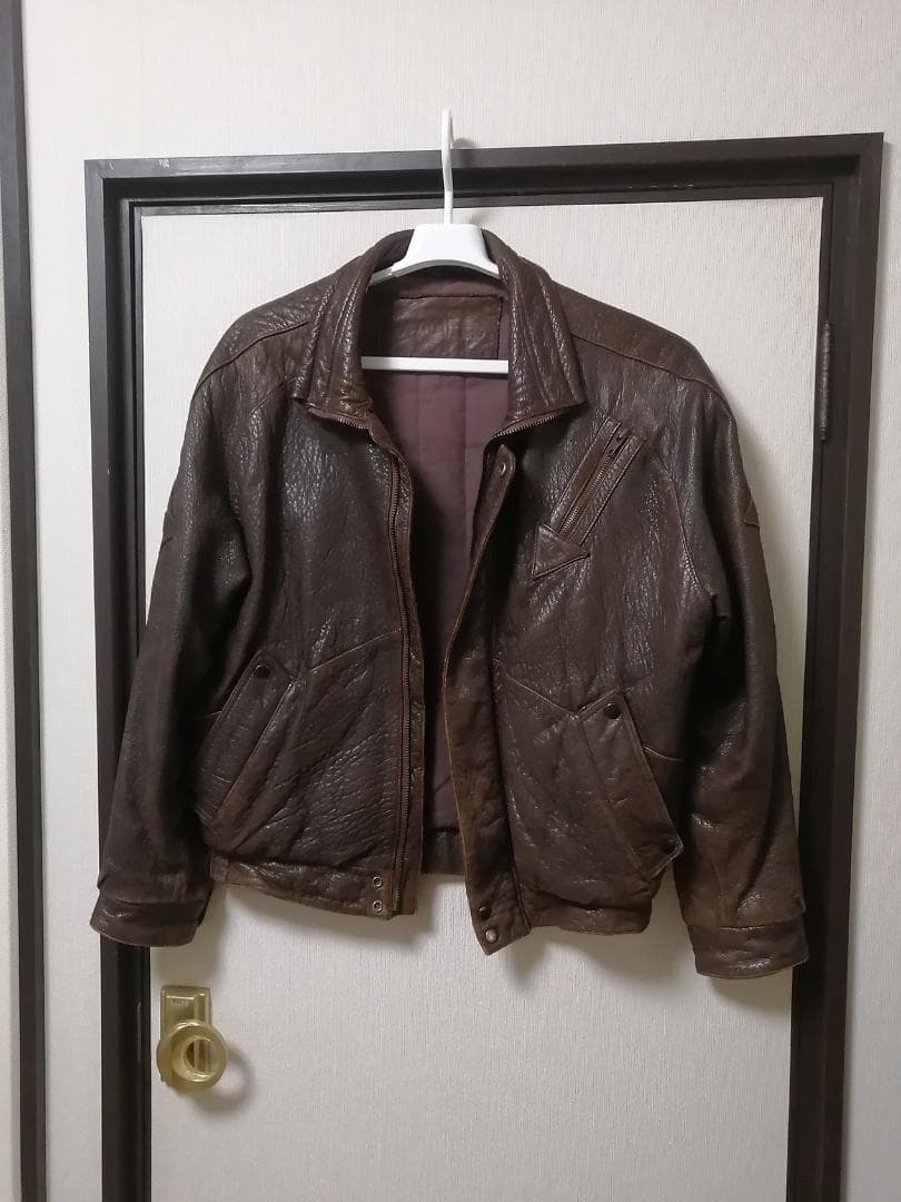 ぜん　KADOYA カドヤ MACEES レザージャケット　Lサイズ