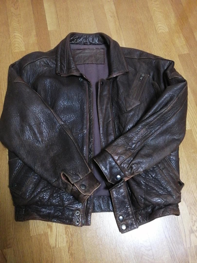 ぜん　KADOYA カドヤ MACEES レザージャケット　Lサイズ