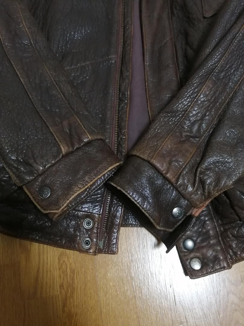 ぜん　KADOYA カドヤ MACEES レザージャケット　Lサイズ
