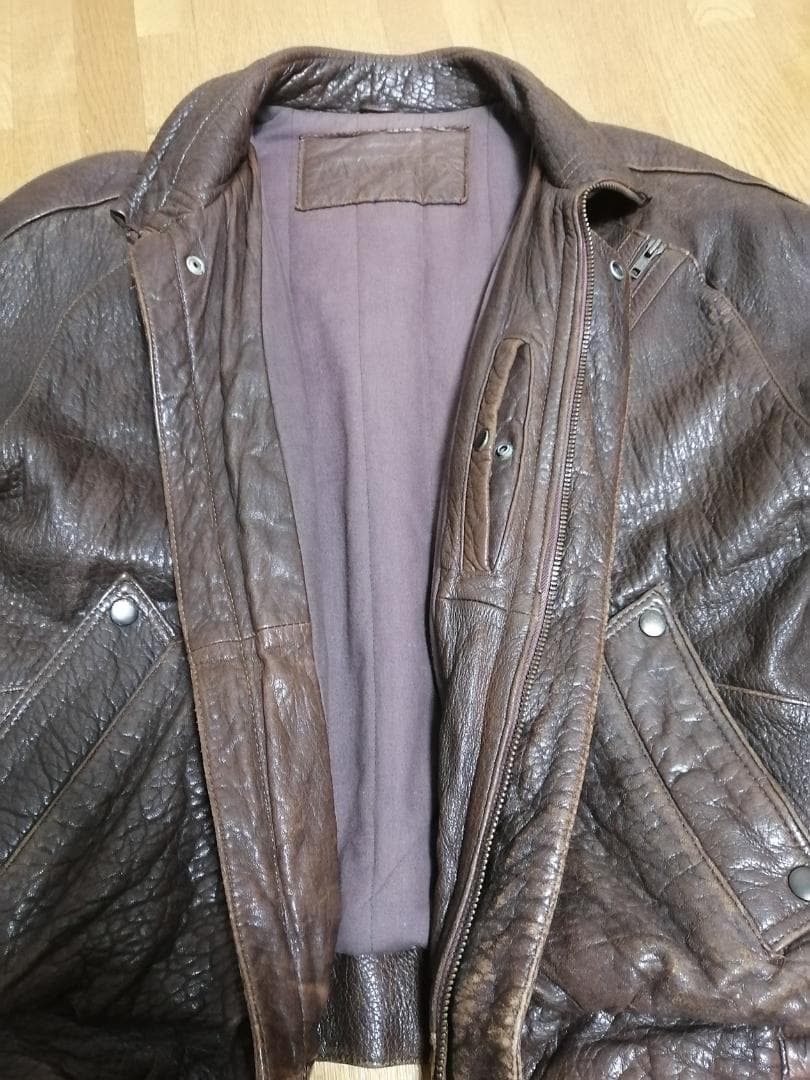ぜん　KADOYA カドヤ MACEES レザージャケット　Lサイズ