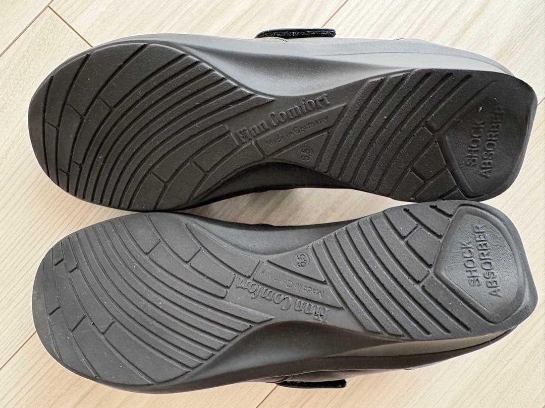 Finn Comfort フィンコンフォート パンプス 25cmブラックレザー