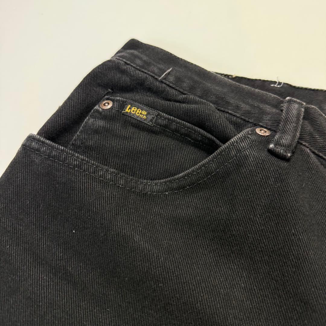 90's USA製 LEE 200 リー ブラックデニムパンツ 36×32