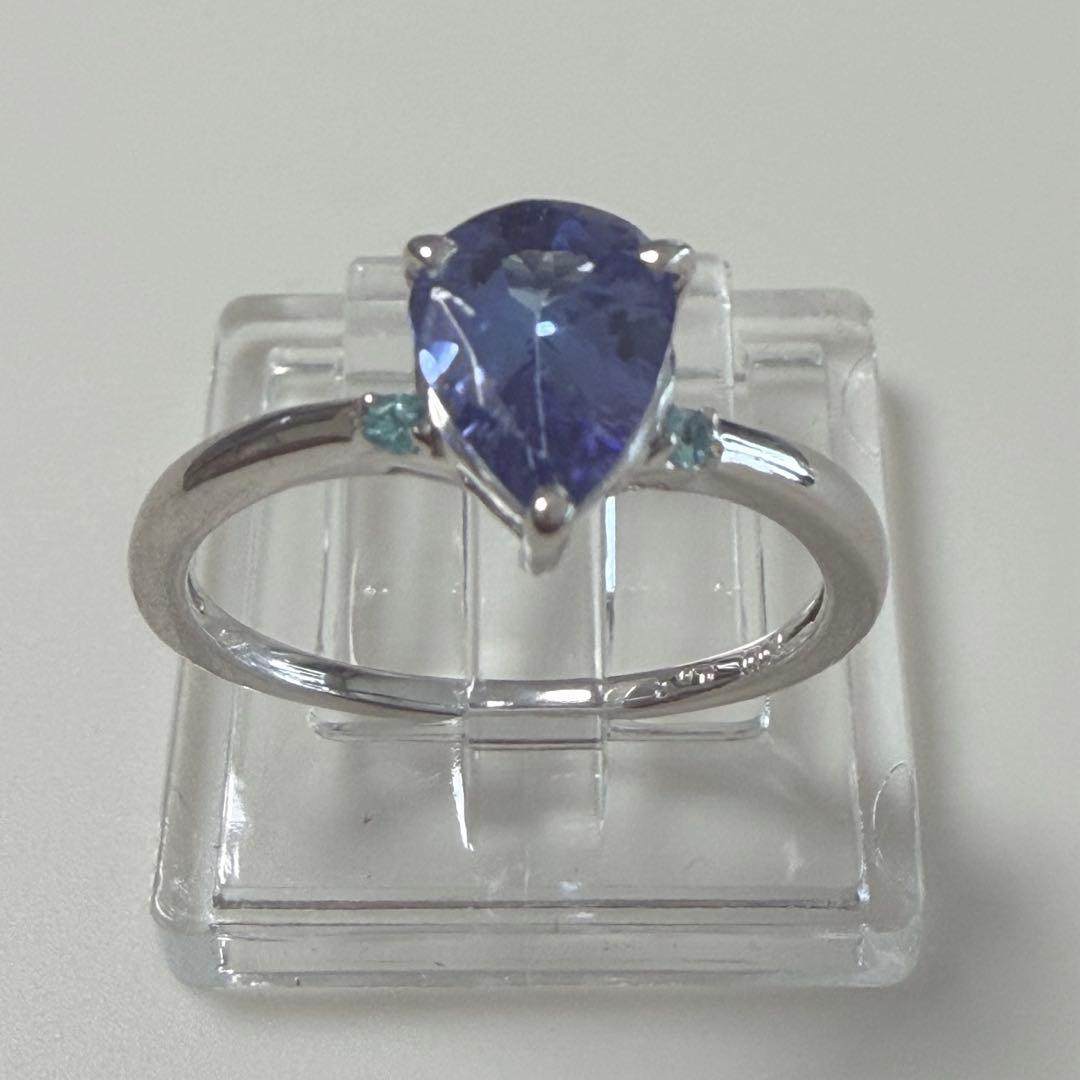 【天然タンザナイト 】パライバトルマリン ✨WGリング ✨ソーティング付き