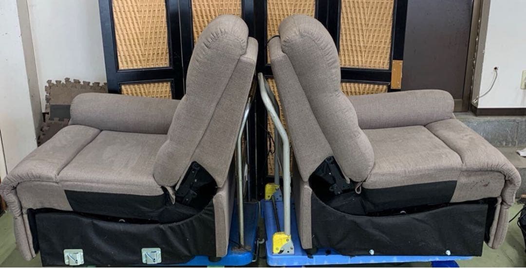 NITORI ニトリ 電動リクライニングソファ ブラウン系 二人掛けソファ