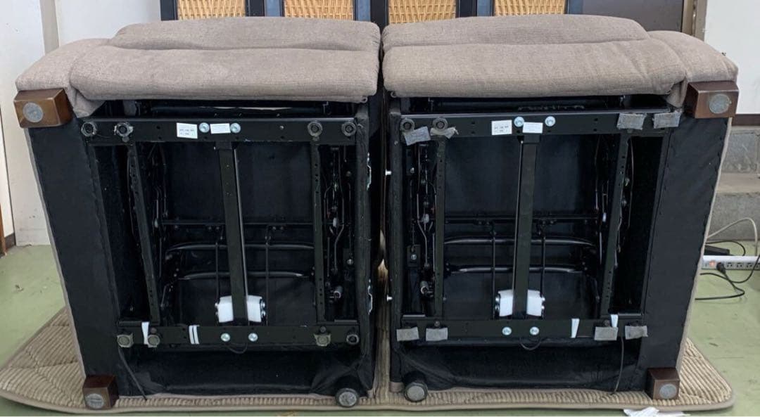 NITORI ニトリ 電動リクライニングソファ ブラウン系 二人掛けソファ