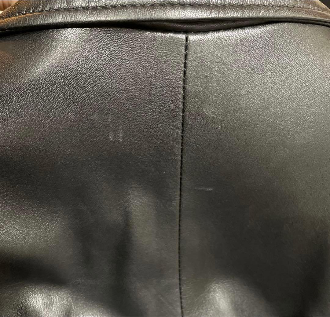 ZARA リアルレザー　本革　ライダースジャケット