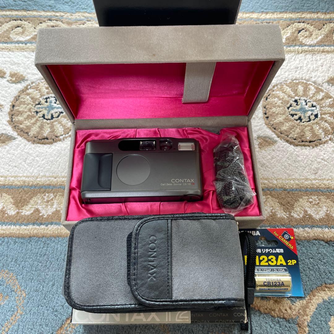 【動作品】CONTAX コンタックス　Ｔ２　フィルムカメラ