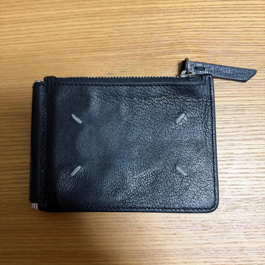 Maison Margiela ブラック レザー マネークリップ