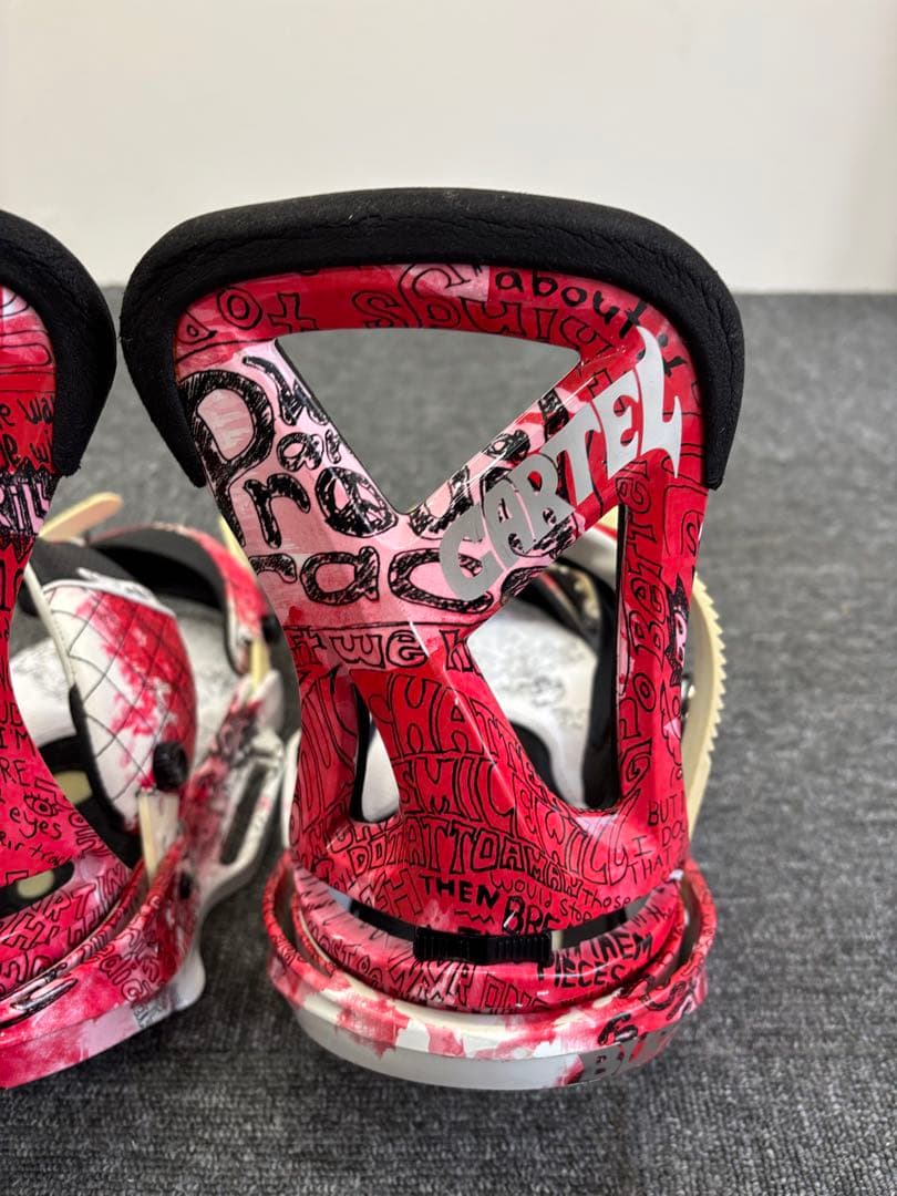 BURTON CARTEL EST バートン ビンディング Lサイズ 赤/白