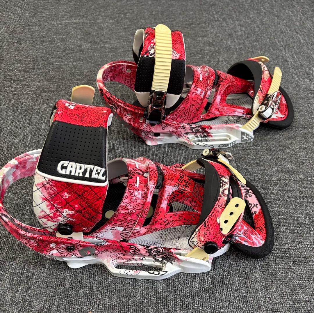 BURTON CARTEL EST バートン ビンディング Lサイズ 赤/白