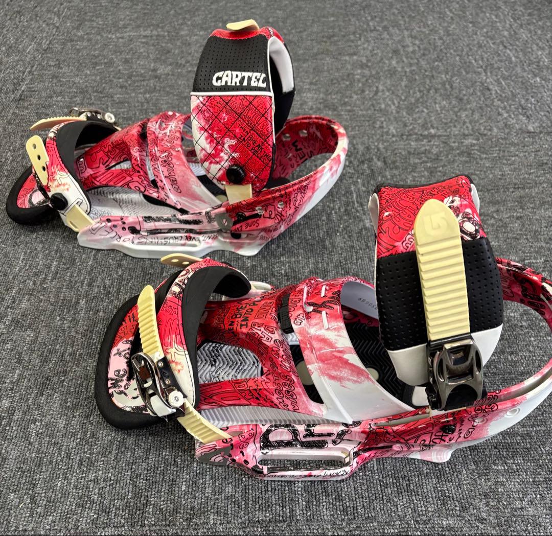 BURTON CARTEL EST バートン ビンディング Lサイズ 赤/白