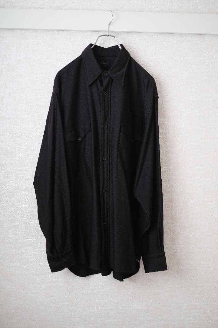 COMOLI 【3】ウールモールスキン ワークシャツ