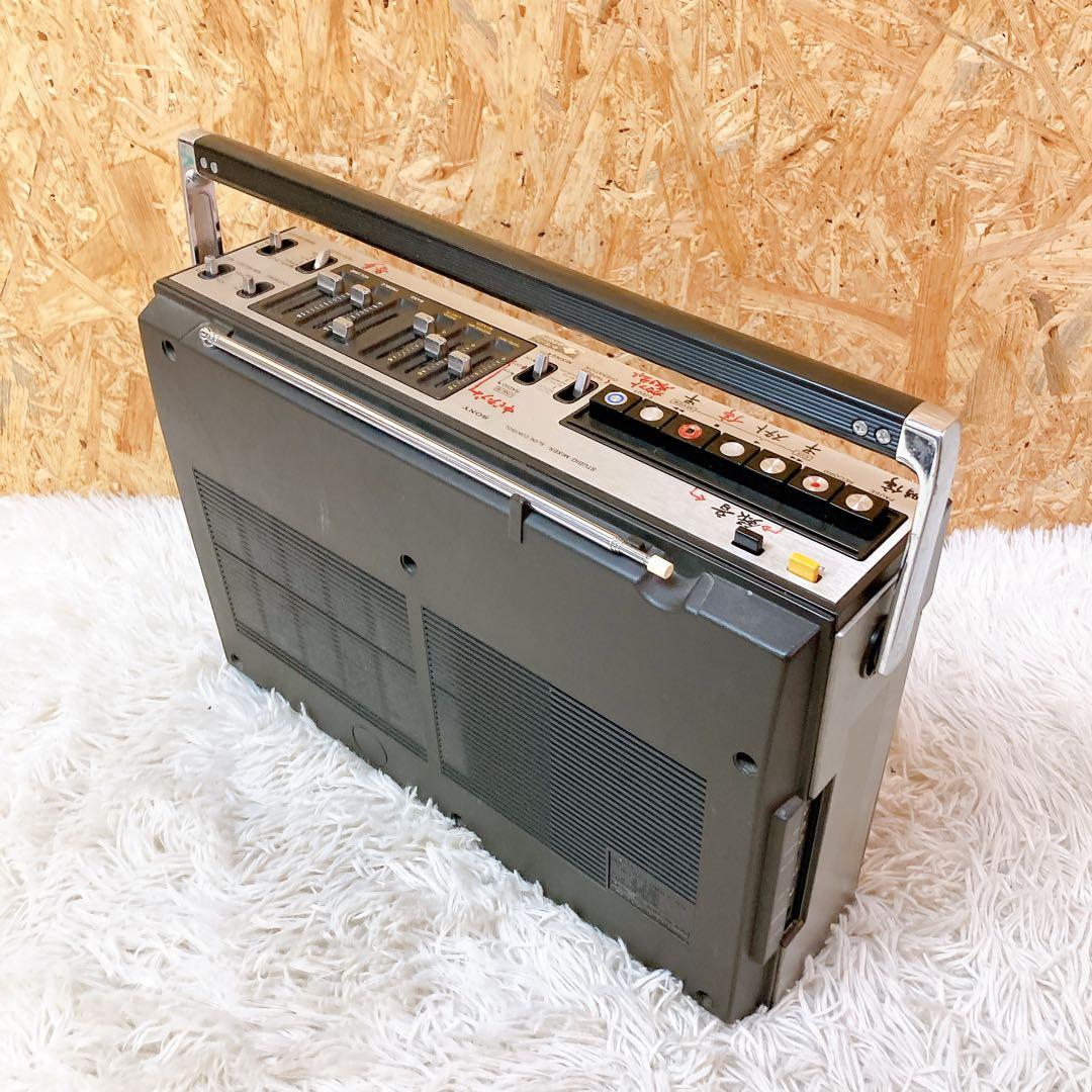 sony cf-1990 モノラルラジカセ　ビンテージ　昭和レトロ　ケース付き