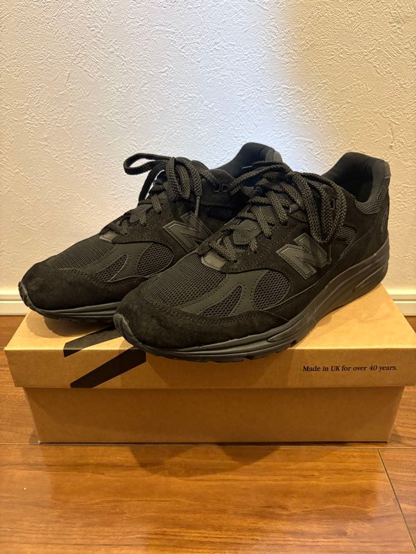 【28.0】 NEW BALANCE 991 V2 Triple Black
