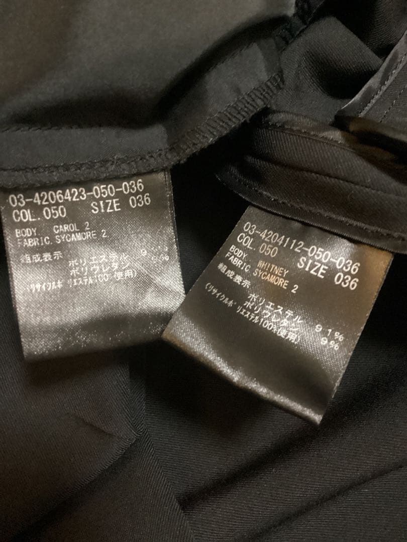 theory luxe 24SS Sycamore2 パンツスーツ　黒　36