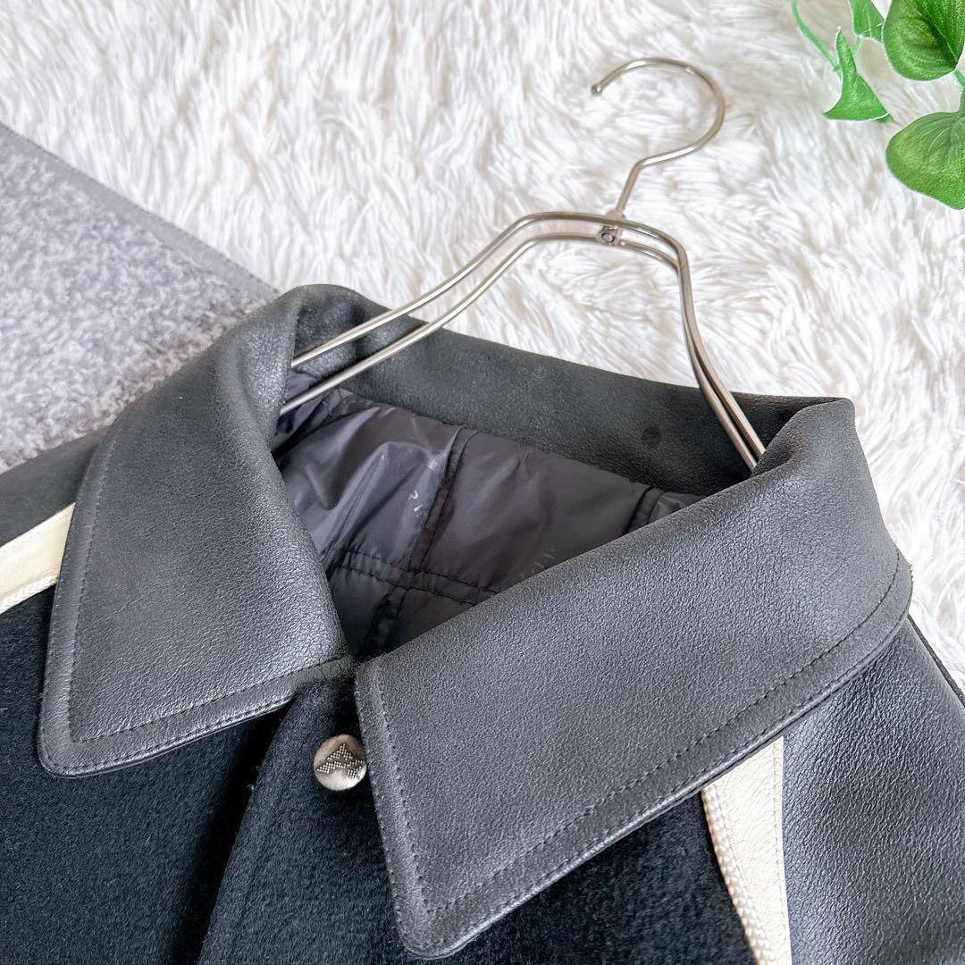 アビレックス　スタジャン　両面デザイン　y2k 袖レザー　中綿　リバーシブル