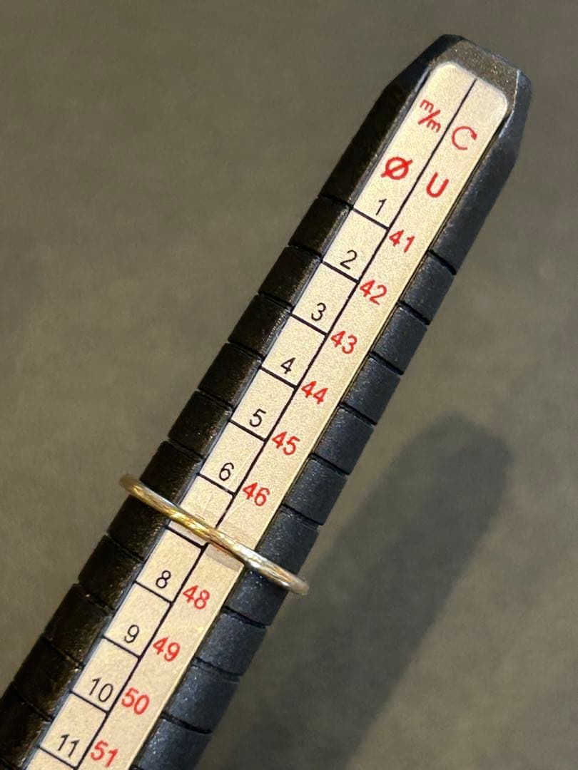 パティエラ　K10YG 7号　プレーンリング　PAS TIERRA