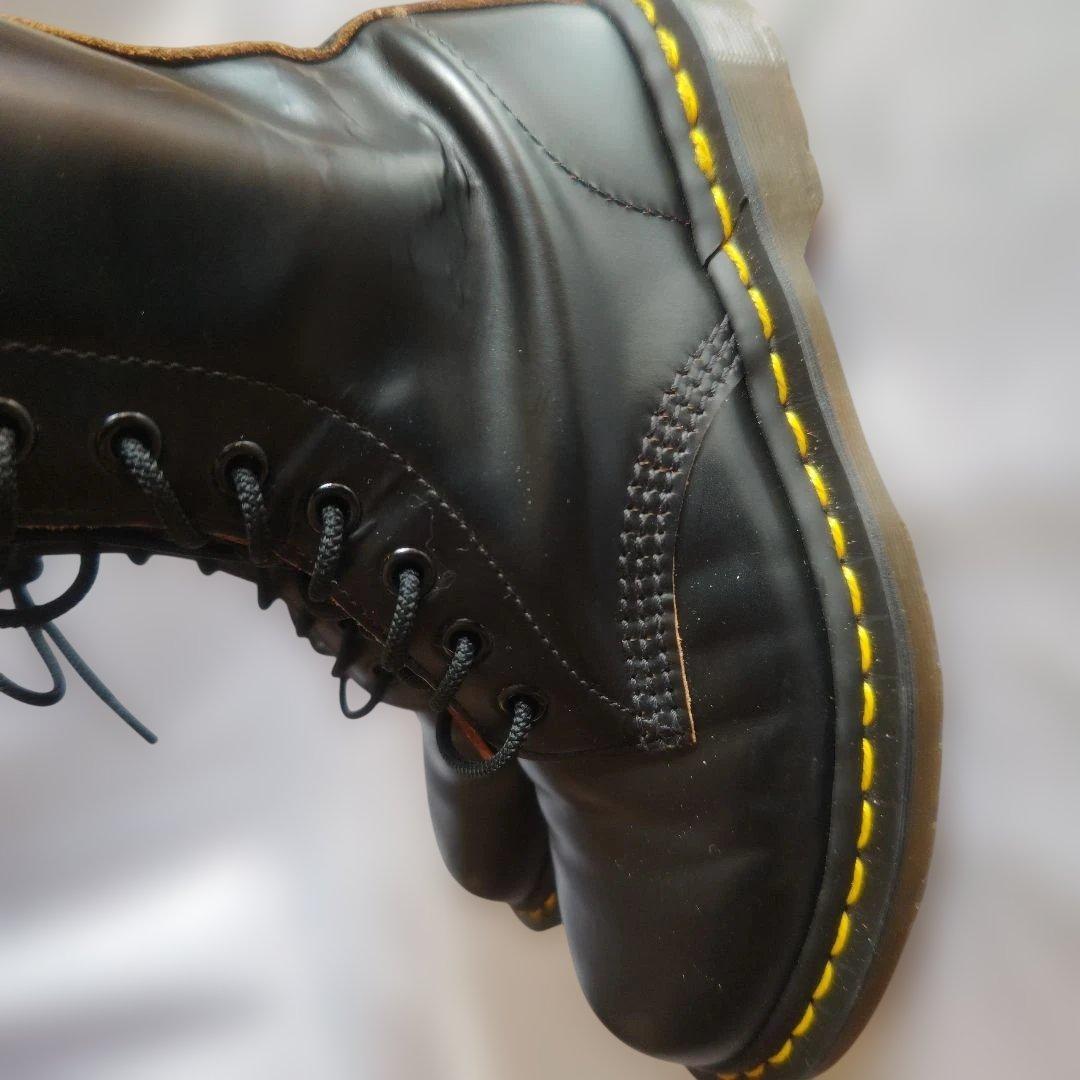 希少英国製 完全復刻モデルドクターマーチン茶芯 8ホールブーツ23.0〜23.5