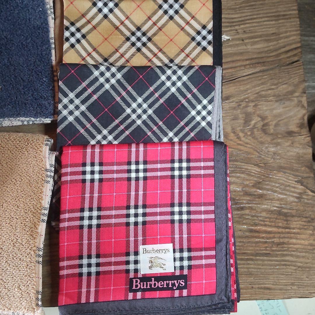 BURBERRYタオル地ハンカチ（小）12枚　ハンカチーフ5枚　まとめ売り