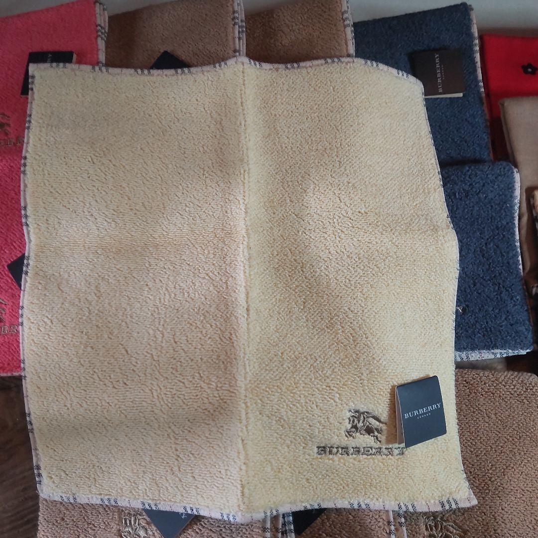 BURBERRYタオル地ハンカチ（小）12枚　ハンカチーフ5枚　まとめ売り