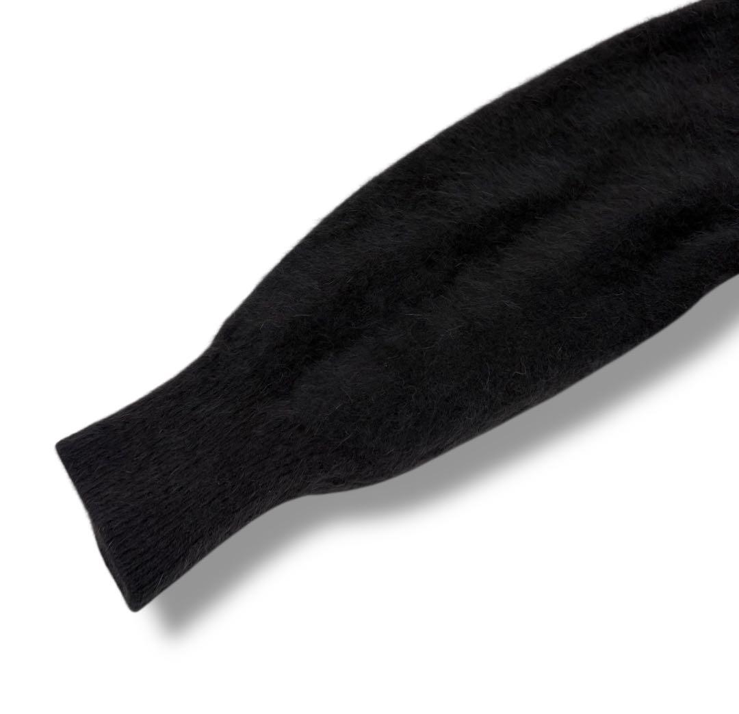 【美品】SNIDEL フォックスアルパカオフショルプルオーバー ダークグレー