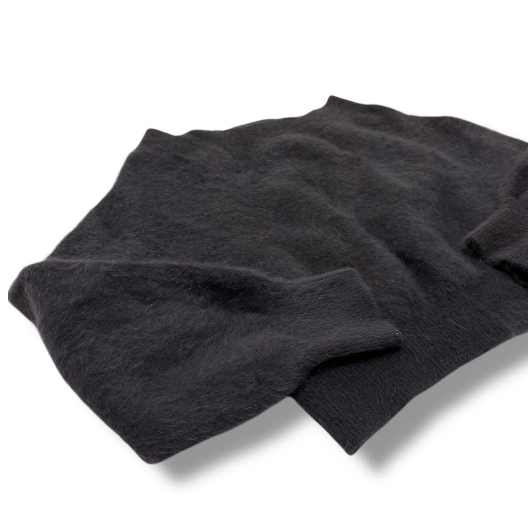 【美品】SNIDEL フォックスアルパカオフショルプルオーバー ダークグレー