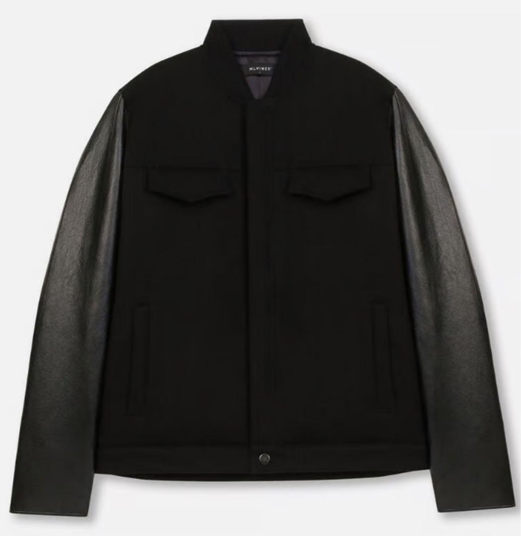 ジャケット・アウター MLVINCE beringer leather sleeve jacket