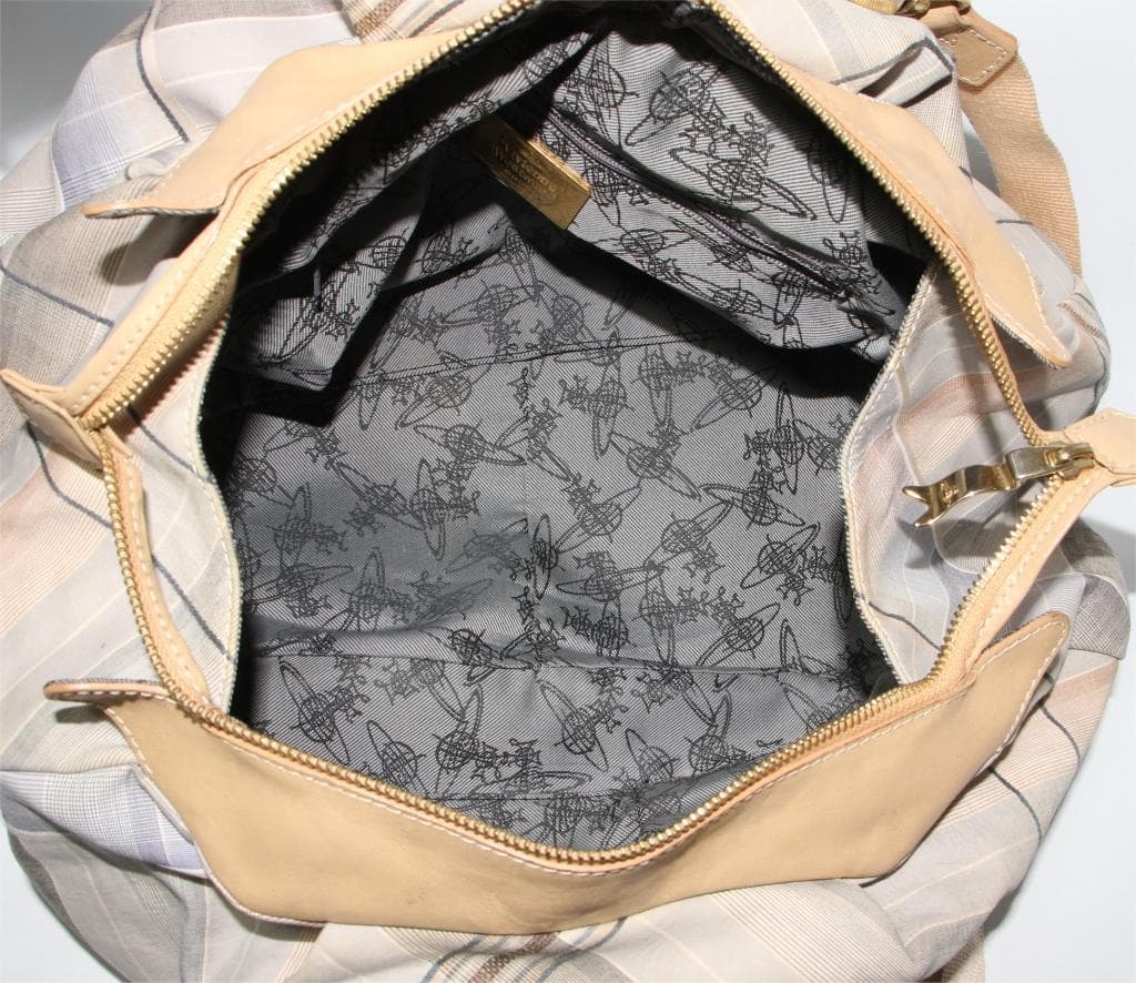 か*ギ様 ヴィヴィアンウエストウッド ハンドバッグ 2way オーブ金具 チェッ