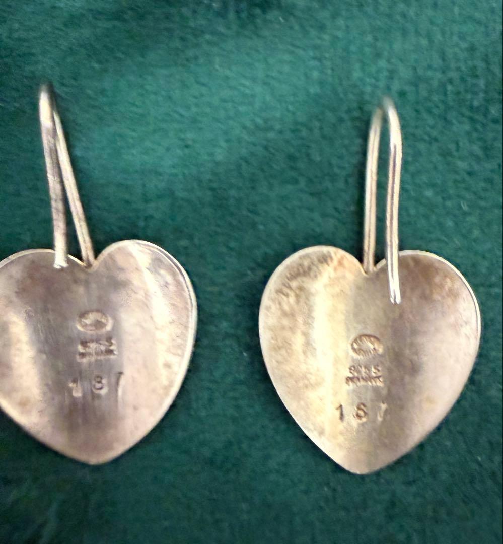   925シルバー ハート型ピアス