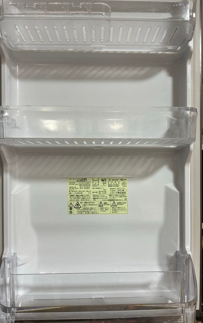【最終値下げ】シャープ 冷蔵庫 271L 2ドア SJ-PD27D-T