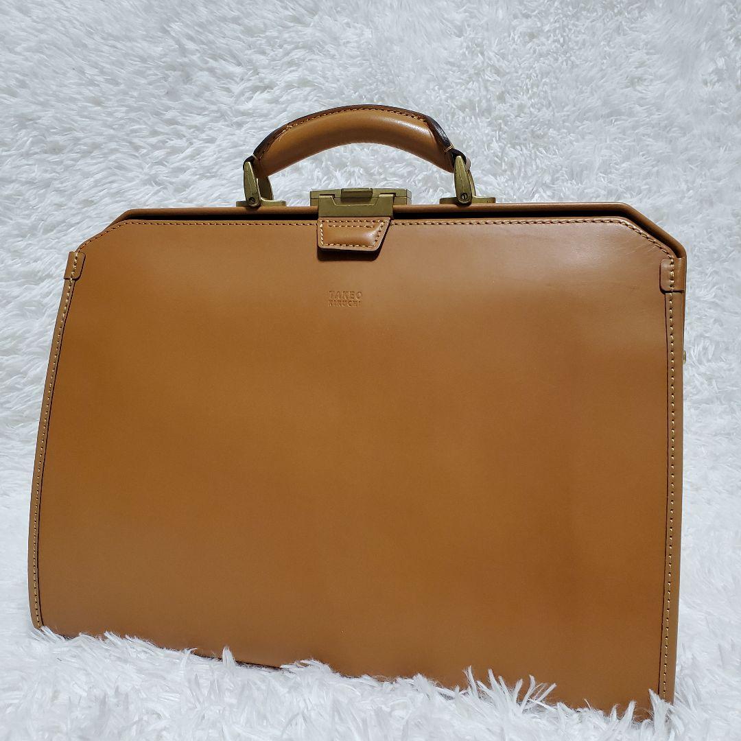 美品✨タケオキクチ　IKETEI　ビジネスバッグ　ダレスバック　ブラウン　日本製