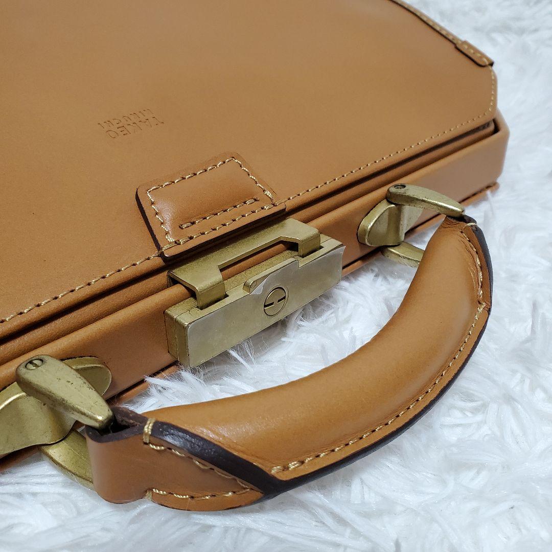 美品✨タケオキクチ　IKETEI　ビジネスバッグ　ダレスバック　ブラウン　日本製