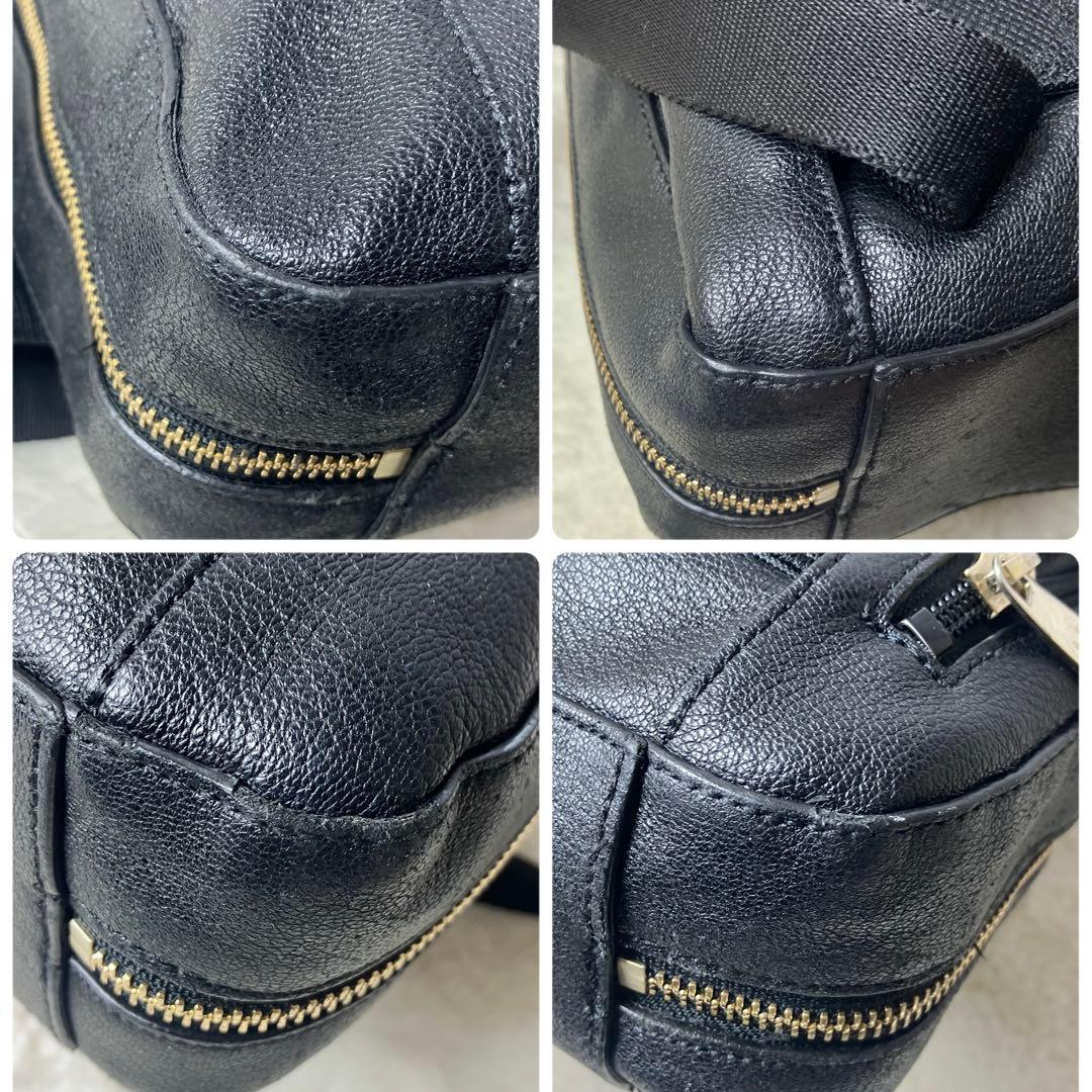 ポールスミス 3way ビジネスバッグ 本革 レザー マルチストライプ 黒