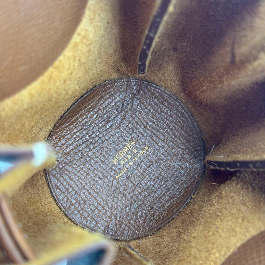 HERMES エルメス　ヴェスパポーチ　ミニバッグ　ポーチ　ブラウン　A刻印